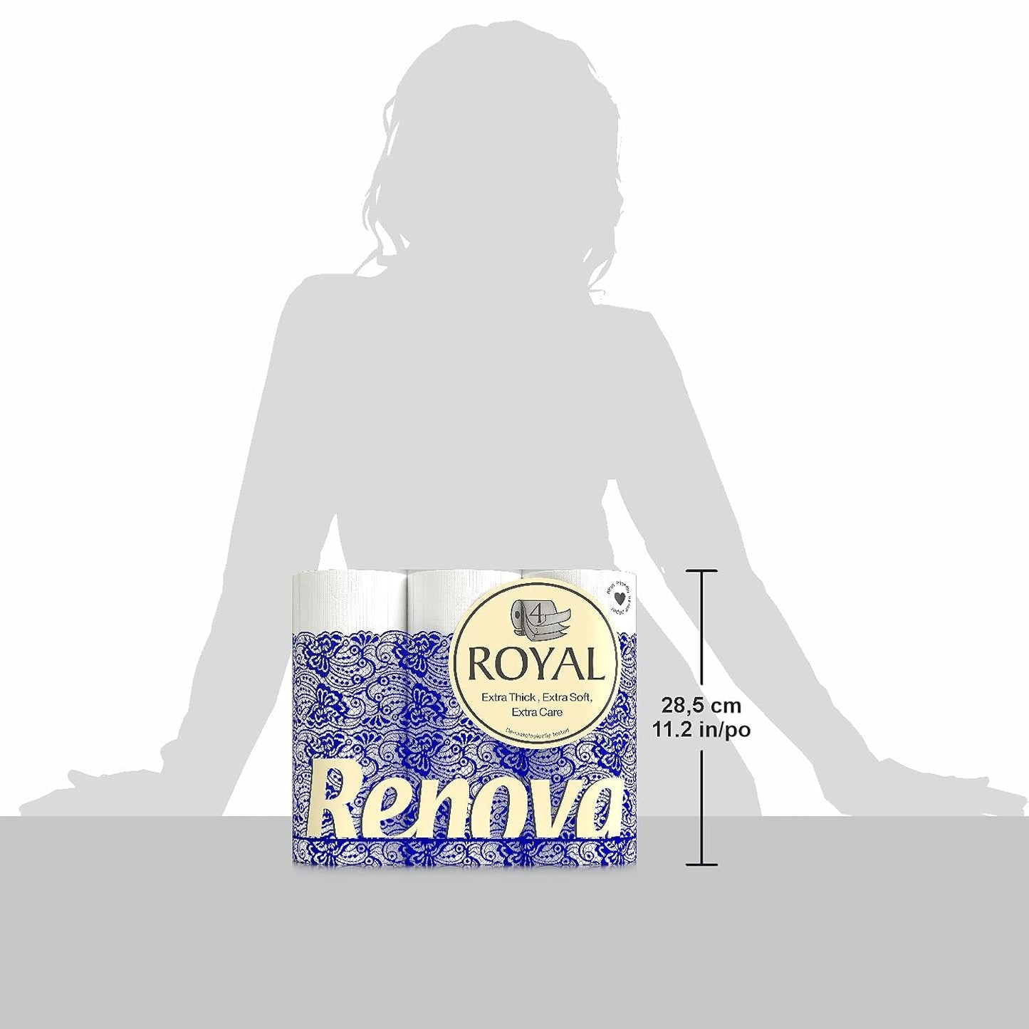 Renova 200045194 Toalettpapper, 9 stycken