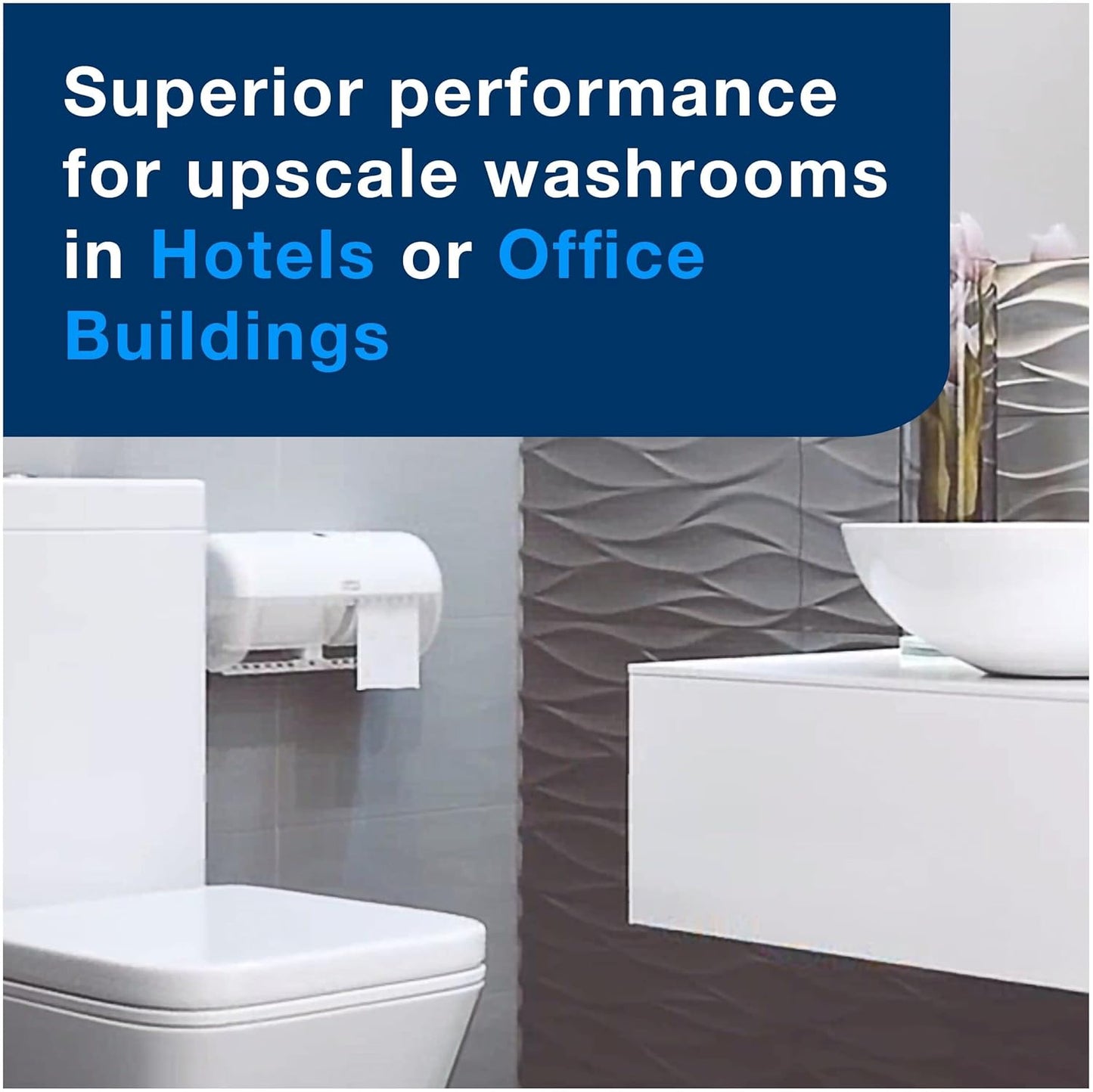 Tork 110316 toalettpapper, vitt, 8 rullar om 250 ark vardera