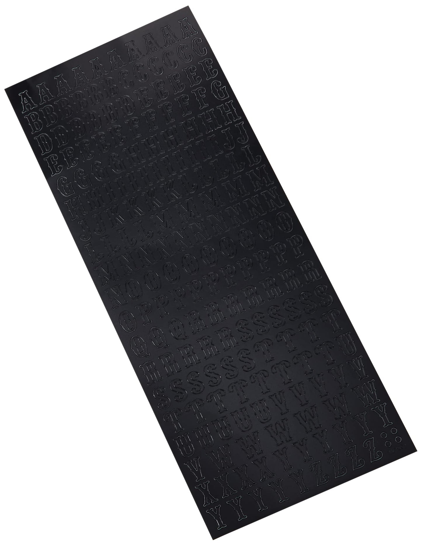 anitas Traditionella alfabetet konturklistermärken – silver på vitt, 29,22 x 10,55 x 0,1 cm, ANT 810253